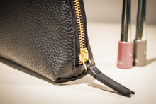 Load image into Gallery viewer, Medium Pebbled Leather Cosmetic Bag