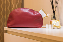 Load image into Gallery viewer, Large Pebbled Leather Cosmetic Bag